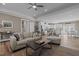 Open-concept living room flowing into kitchen and dining areas, perfect for entertaining at 511 Mcarthur Rd, Broadway, NC 27505