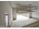 Open garage with concrete floors and brick trim along the wall with open garage door at 55 Glasgow, Rocky Mount, NC 27804