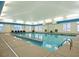 Indoor swimming pool with clear water, ample lighting, and plenty of space for swimming and recreation at 55 Glasgow, Rocky Mount, NC 27804