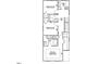 Detailed second floor plan featuring a primary bedroom, two additional bedrooms, and laundry area at 728 Georgia'S Landing Pkwy # 9, Raleigh, NC 27603