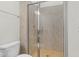 Tiled shower stall with glass door and chrome fixtures at 75 Eltham, Rocky Mount, NC 27804