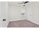 Bedroom with carpet, ceiling fan, window, and neutral walls at 75 Eltham, Rocky Mount, NC 27804