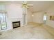 Large living room with fireplace and plenty of room for entertaining, perfect for gatherings at 8008 Grey Oak Dr, Raleigh, NC 27615