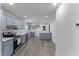 Spacious kitchen with stainless steel appliances and plenty of counter space at 1101 Driftwood Dr Dr, Siler City, NC 27344