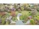Aerial view of home situated on a cul-de-sac with mature landscaping at 118 Tysor Cir, Graham, NC 27253