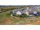 Aerial view of backyard featuring a fenced yard with playset, trampoline, and shed at 1295 Kerr St, Burlington, NC 27215