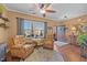 Cozy sitting area with leather chairs, hardwood floors, and lots of natural light at 1295 Kerr St, Burlington, NC 27215