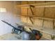 Storage shed interior featuring equipment and shelving at 1314 Hearthside St, Durham, NC 27707