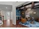 Inviting living room with coffered ceilings, a bar area and stylish decor at 1824 Longmont Dr, Wake Forest, NC 27587