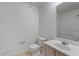 Bathroom featuring a sink, toilet, and a shower at 2011 Wolftech Ln # 203, Raleigh, NC 27603