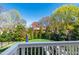 Lush backyard featuring vibrant greenery and trees, offering privacy and a serene outdoor space at 2500 Everett Ave, Raleigh, NC 27607