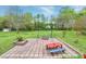 Spacious backyard area includes a swing set and picnic table, creating the perfect outdoor retreat at 2709 White Rail Dr, Fuquay Varina, NC 27526