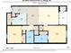 Detailed floor plan showcasing layout of bedrooms, baths, kitchen, living room, and balcony at 2800 Trailwood Pines Ln # 301, Raleigh, NC 27603