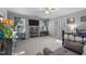 Bedroom with a ceiling fan, neutral carpet, and lots of room for furniture at 347 Cook Rd, Elon, NC 27244