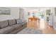 Comfortable living room with views into the dining area at 3490 Old Buies Creek Rd, Angier, NC 27501