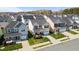 Aerial view of a two-story home with a well-manicured lawn and inviting curb appeal at 4044 Dunkirk Dr, Burlington, NC 27215
