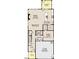 Main floor plan featuring kitchen, guest suite, Gathering room, mud room, and 2 car garage at 4310 Emeline Way # 18, Fuquay Varina, NC 27526