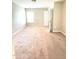 Spacious bedroom features neutral carpet, one window, and neutral paint color at 5016 Gailardia Dr, Zebulon, NC 27597