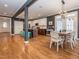 Open-concept floor plan combines kitchen and dining areas at 5347 Cypress Ln, Raleigh, NC 27609