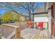Relaxing back deck with comfortable seating, offering an ideal spot for outdoor enjoyment at 602 Gray Ave, Durham, NC 27701