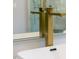 A sleek gold water tap fixture sits above a white sink basin at 73 Clyde Pearce Rd, Zebulon, NC 27597