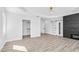 Large main bedroom features a barn door leading to the main bathroom, plus a walk-in closet at 73 Clyde Pearce Rd, Zebulon, NC 27597