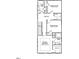Second-floor floorplan featuring bedrooms, bathrooms, laundry, and walk-in closet for the main bedroom at 755 Georgia'S Landing Pkwy # 116, Raleigh, NC 27603
