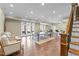 Finished basement includes a ping pong table, sitting area, and wet bar at 1009 High Trail Ct, Wake Forest, NC 27587