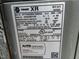 Close up of the AC Unit lable providing information about the unit at 1188 Turner Rd, Creedmoor, NC 27522