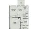 Detailed first floor plan featuring the kitchen, breakfast area, Gathering room, and dining room at 144 E Victory View Ter # 66, Smithfield, NC 27577
