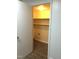 Walk-in closet with shelving and lighting at 1505 Harth Dr, Garner, NC 27529