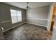 Inviting dining room with neutral walls, trim accents, and a modern light fixture at 247 Anna St, Lillington, NC 27546