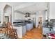 Spacious kitchen with granite countertops, stainless steel appliances, and an island with barstool seating at 3601 Tartancroft Pl, Fuquay Varina, NC 27526