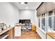 Office with hardwood floors, a large window, and modern decor at 390 Lake Magnolia Way, Smithfield, NC 27577