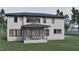 Backyard of this home features a covered porch, sliding glass doors, and lush green lawn at 3908 Cedar Knolls Dr, Youngsville, NC 27596