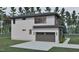 Two story home with a two car garage, concrete driveway and established landscaping at 3908 Cedar Knolls Dr, Youngsville, NC 27596