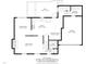 Floorplan of the first floor showing the kitchen, living room, dining room, and garage at 4815 Fortunes Ridge Dr, Durham, NC 27713