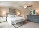 Well-lit bedroom featuring neutral color scheme, and contemporary furniture at 55 Cordoba Dr, Franklinton, NC 27525