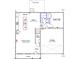 Main level floor plan showcases an open-concept layout with a kitchen, Gathering room, and garage at 55 Cordoba Dr, Franklinton, NC 27525