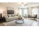Bright living room with large windows, neutral tones, and stylish furniture at 55 Cordoba Dr, Franklinton, NC 27525