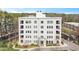 Beautiful building with multiple balconies and nicely landscaped yard at 620 Wade Ave # 506, Raleigh, NC 27605