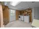 Functional laundry room featuring a washer, dryer, and outdoor access at 6216 Lewisand Cir, Raleigh, NC 27615
