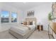 Inviting bedroom features natural light, plush bedding, and modern accents, offering a cozy and stylish personal space at 63 Mable Court # 6, Lillington, NC 27546