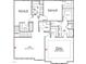 Second floor layout with bedrooms, laundry and loft; primary bedroom shown with dotted lines at 70 Cordoba Dr, Franklinton, NC 27525