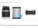 New stainless steel appliance package includes a range, dishwasher, and microwave at 76 Commons Cir, Clayton, NC 27520