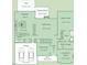 Main level floor plan showing kitchen, breakfast nook, and owner's suite at 8417 Henderson Rd, Apex, NC 27539