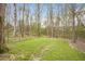 The backyard offers plenty of space and privacy at 900 Cricket Knoll Rd, Fuquay Varina, NC 27526