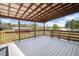 Large covered back deck with beautiful views at 105 Seminole Dr, Wendell, NC 27591