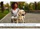 Personal and dog at the dog park, offering space for play and leisure at 1105 Brookrun Dr, Oxford, NC 27565
