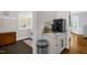 The laundry room features a countertop and storage space with a view to the outside at 1808 Pattersons Mill Rd, Durham, NC 27703
